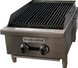American Chef ACCB-18H - Counter Top 18" radiant Charbroiler Gas Heavy Duty, Cast Iron Burner ( Straight Burner ) NOT U-Shape, natural gas