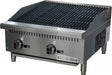 American Chef ACCB-24 - Counter Top 24" radiant Charbroiler, standard U-shape burners, natural gas