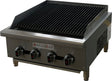 American Chef ACCB-24H - Counter Top 24" radiant Charbroiler Gas Heavy Duty, Cast Iron Burner ( Straight Burner ) NOT U-Shape, natural gas