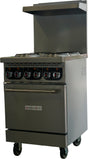 American Chef ACER24-4B - 24" 4 Burner Electric Range with Standard Oven, 208V, with casters