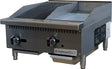 American Chef ACGC24-12C12G - Gas Charbroiler 12" / Griddle 12", natural gas