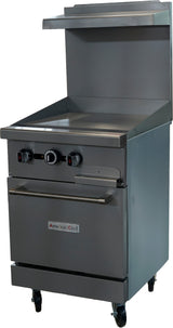 American Chef ACGR24-24G - 24" Floor Model Griddle with Standard Oven, natural gas, with casters