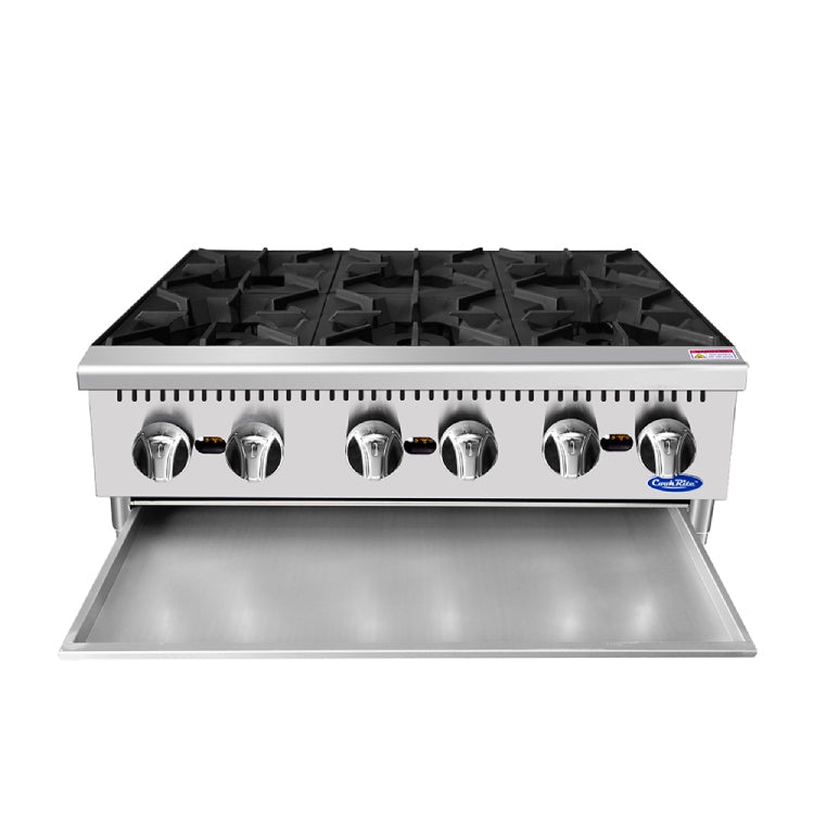 CookRite 36″ Six (6) Burner Hot Plate - ACHP-6