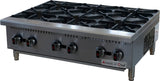 American Chef ACHT-36 - Gas Hotplate 36" 6 Burner, natural gas