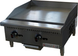 American Chef ACMG-24 - Counter Top 24" Manual Griddle Gas, natural gas