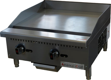 American Chef ACMG-24 - Counter Top 24" Manual Griddle Gas, natural gas