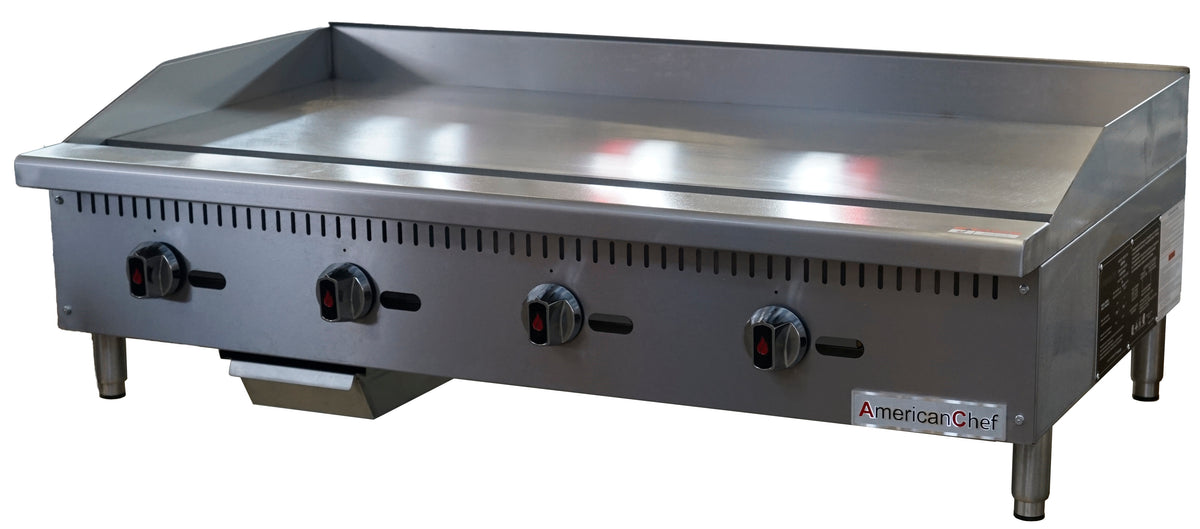 American Chef ACMG-48 - Counter Top 48" Manual Griddle Gas, natural gas