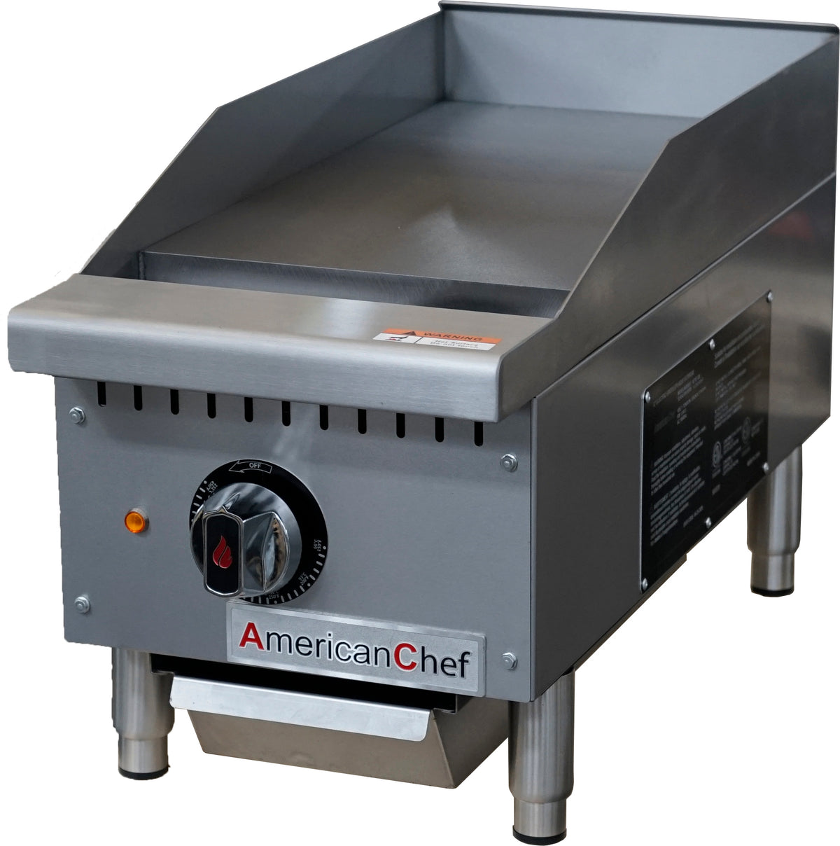American Chef ACTG-12E - Counter Top 12" Thermostat Griddle Electric,208V