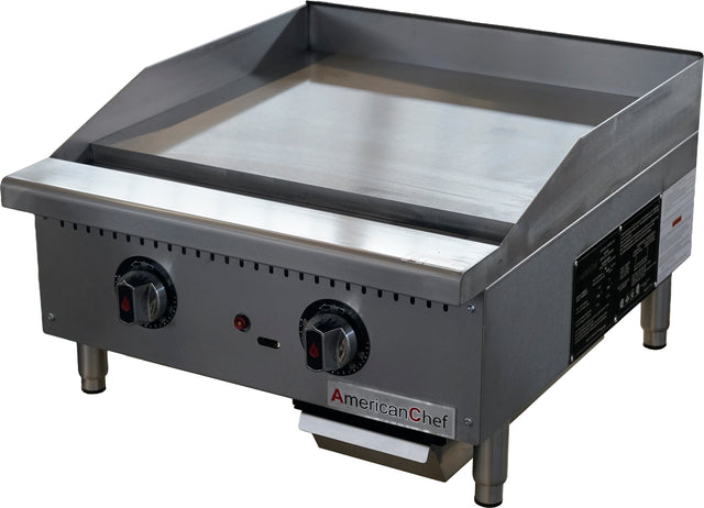 American Chef ACTG-24 - Counter Top 24" Thermostat Griddle with safety valve, natural gas