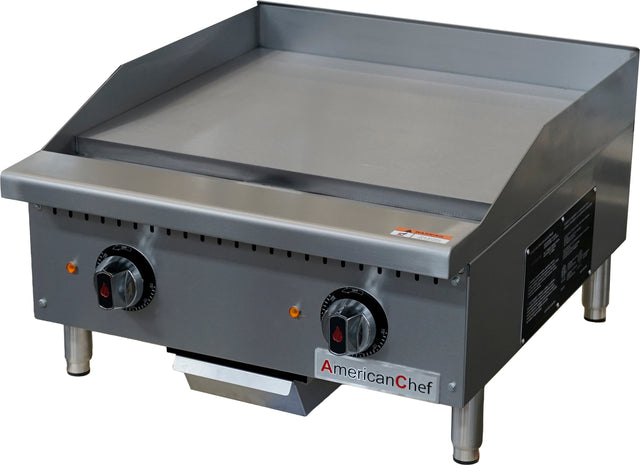 American Chef ACTG-24E - Counter Top 24" Thermostat Griddle Electric .208v