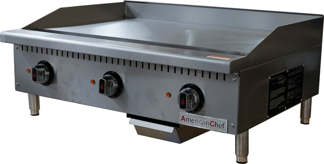 American Chef ACTG-36E - Counter Top 36" Thermostat Griddle Electric,208V