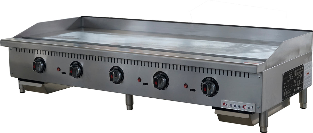 American Chef ACTG-60 - Counter Top 60" Thermostat Griddle with safety valve, natural gas