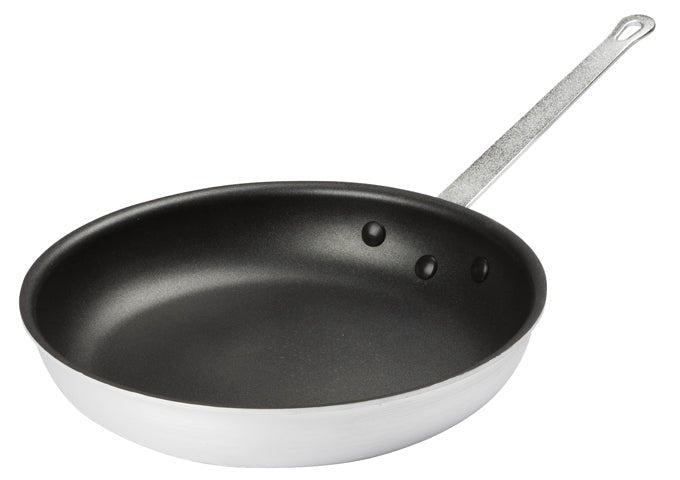 Winco Aluminum Fry Pan, Gladiator™, Natural Finish, Yes Sleeve - VRS Restaurant Equipment & Supply Store