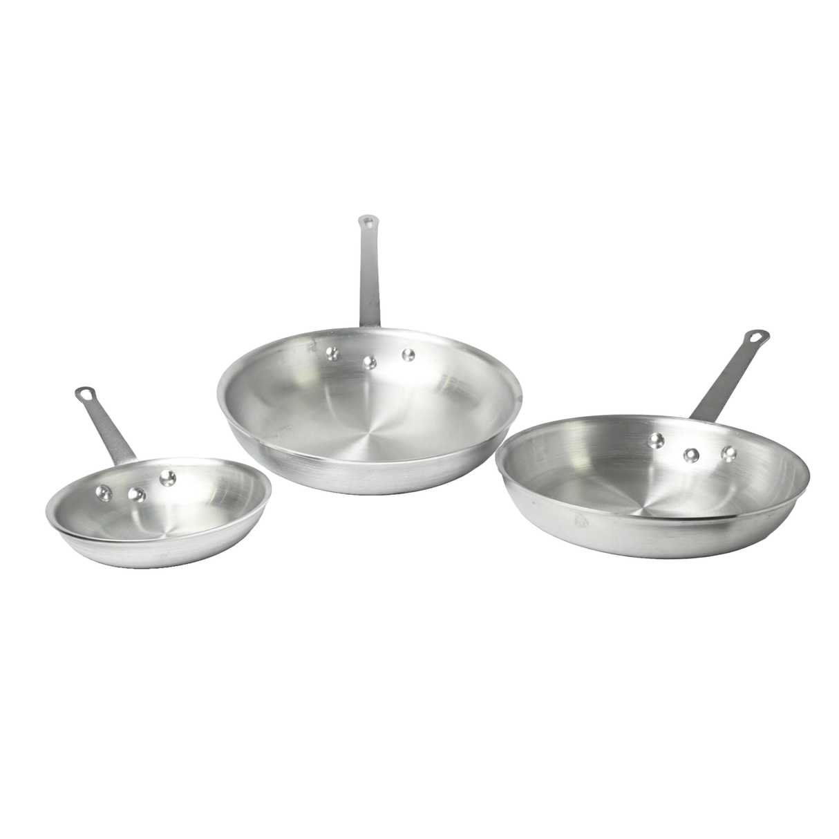 American Chef AFRP-8 - Aluminum Fry Pan, Natural Finish - 8" Dia with Silicone Sleeve, Aluminum
