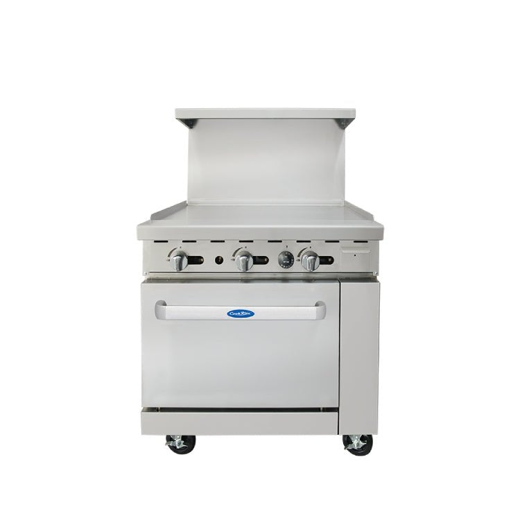 CookRite 36″ Gas Range with 36″ Griddle - AGR-36G - VRS Restaurant Equipment & Supply Store