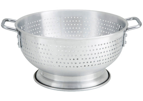 Winco Colander with Base & Handle, Aluminum