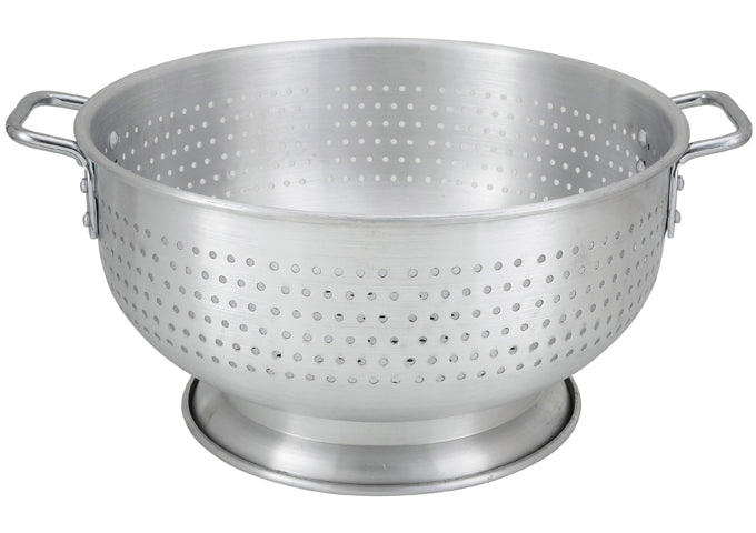 Winco Colander with Base & Handle, Aluminum