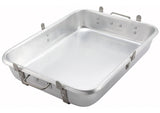 Winco ALRP-1824L Roasting Pan, Straps & Lugs, Aluminum