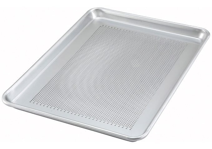 Winco Aluminum Sheet Pan, Close Bead, Perforated, Full