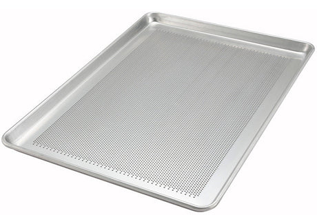 Winco Aluminum Sheet Pan, Close Bead, Perforated, Full