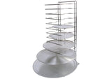 Winco APZT-1015 Pizza Rack, 15 Slots, Aluminum