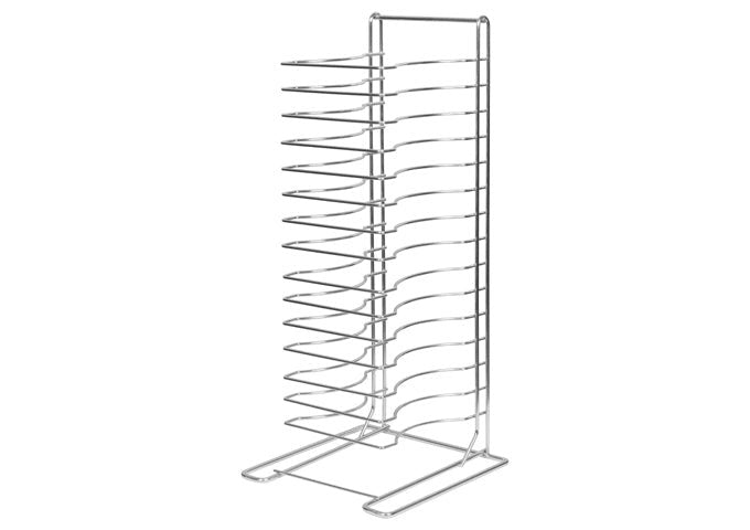 Winco APZT-1015 Pizza Rack, 15 Slots, Aluminum - VRS Restaurant Equipment & Supply Store