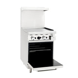 CookRite 24″ Gas Range with 24″ Griddle - AGR-24G