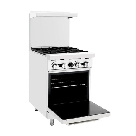 CookRite 24″ Gas Range with Four (4) Open Burners - AGR-4B