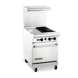 American Range AR12G-2B 24″ Natural Gas Range With 12″ Griddle - VRS Restaurant Equipment & Supply Store