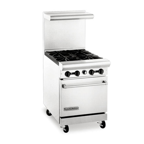 American Range AR-4 24″ Natural Gas Range With 4 Open Burner - VRS Restaurant Equipment & Supply Store