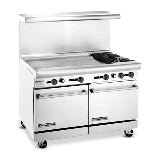 American Range AR36G-2B 48″ Natural Gas Range With 36″ Griddle - VRS Restaurant Equipment & Supply Store