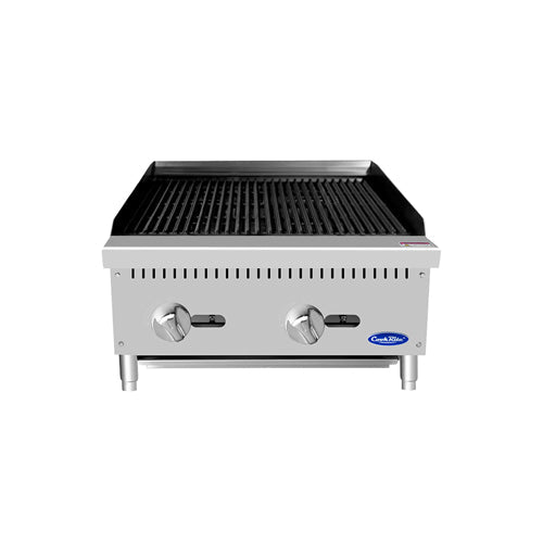 Atosa ATCB-24-NG 24″ Natural Gas Lava Rock Charbroiler - VRS Restaurant Equipment & Supply Store