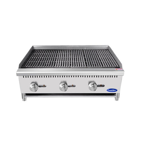 Atosa ATCB-36-NG 36″ Natural Gas Lava Rock Charbroiler - VRS Restaurant Equipment & Supply Store