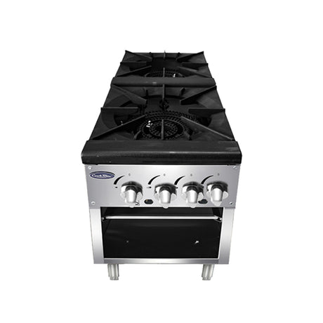 Atosa ATSP-18-2-LP 18″ Propane Gas Double Burner Stock Pot Range - VRS Restaurant Equipment & Supply Store