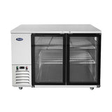 Atosa 59″ Back Bar Cooler Two Door with Glass Doors - MBB59GGR - VRS Restaurant Equipment & Supply Store