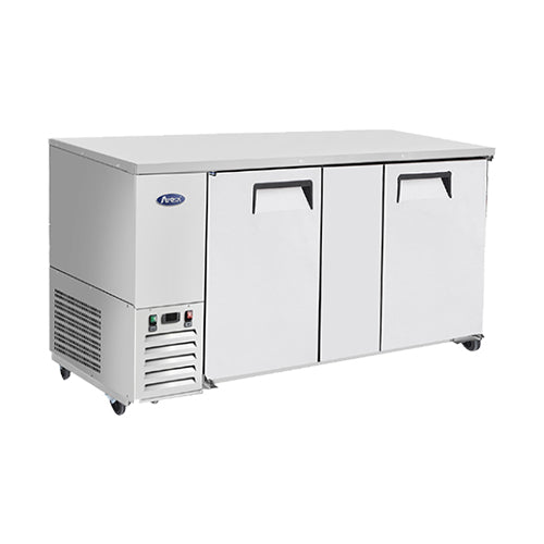 Atosa 69″ Back Bar Cooler Three Door - MBB69GR - VRS Restaurant Equipment & Supply Store