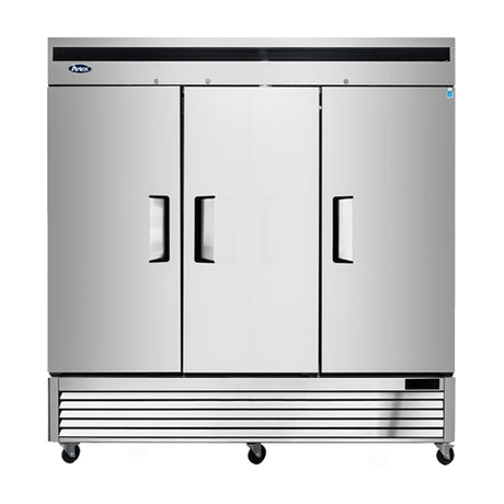 Atosa 82" Bottom Mount Three Door Reach-in Refrigerator - MBF8508GR - VRS Restaurant Equipment & Supply Store