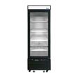 Atosa 24" Black Cabinet One Glass Door Merchandiser Cooler - MCF8726GR - VRS Restaurant Equipment & Supply Store