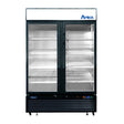 Atosa 40" Black Cabinet Two Glass Door Merchandiser Freezer - MCF8732GR - VRS Restaurant Equipment & Supply Store