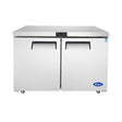 Atosa 60″ Undercounter Refrigerator Two Door - MGF8403GR - VRS Restaurant Equipment & Supply Store