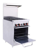 BakeMax BAS24O  Four Burner Gas Range