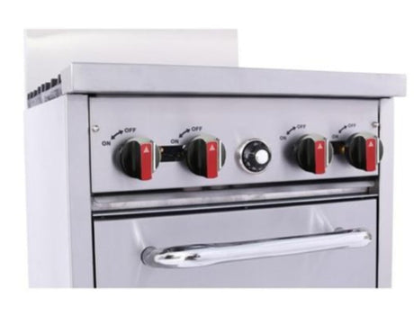 BakeMax BAS24O  Four Burner Gas Range