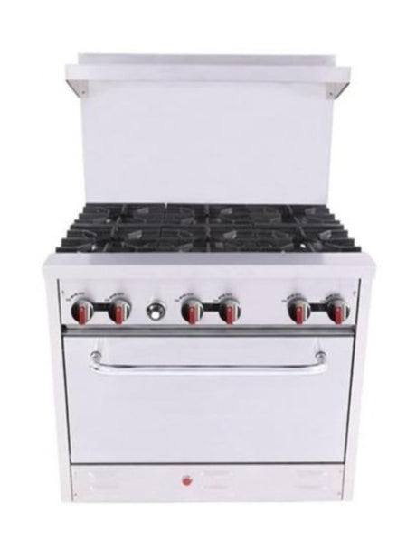 BakeMax BAS36O Six Burner Gas Range