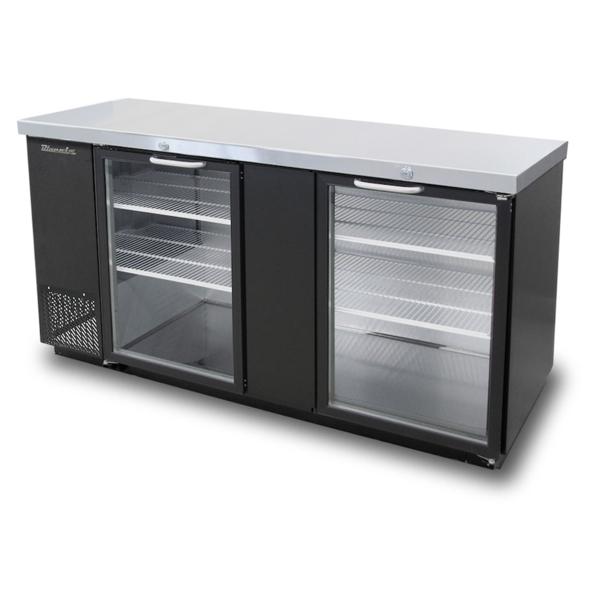 Blue Air BBB69-3BG-HC Glass Door Back Bar Cooler - VRS Restaurant Equipment & Supply Store