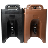 American Chef BD-2.5G Brown - Brown 2.5 Gal Hot / Cold Beverage Dispenser, Insulated Plastic