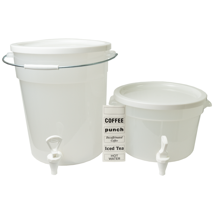 American Chef BD-6G - White Beverage Dispenser, Plastic