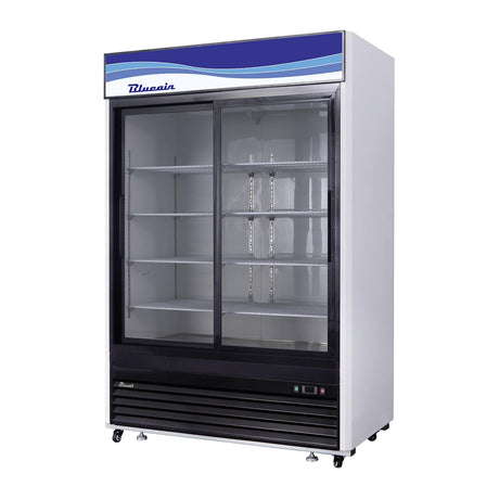 Blue Air BKGM48SL-HC Glass Door Merchandiser Refrigerator- Two Door - VRS Restaurant Equipment & Supply Store