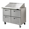 Blue Air BLMT48-D4-HC Mega Top Sandwich Prep Drawer