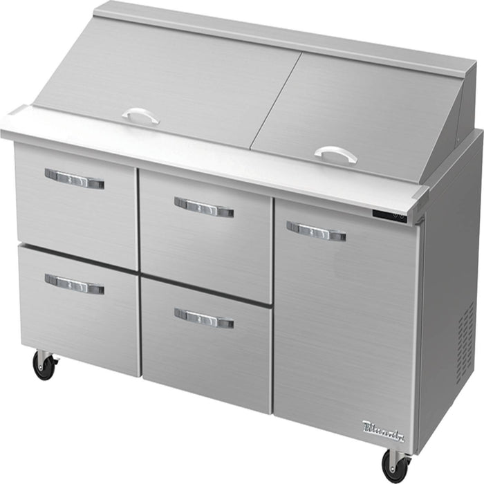 Blue Air BLMT72-D4LM-HC Mega Top Sandwich Prep Drawer - VRS Restaurant Equipment & Supply Store