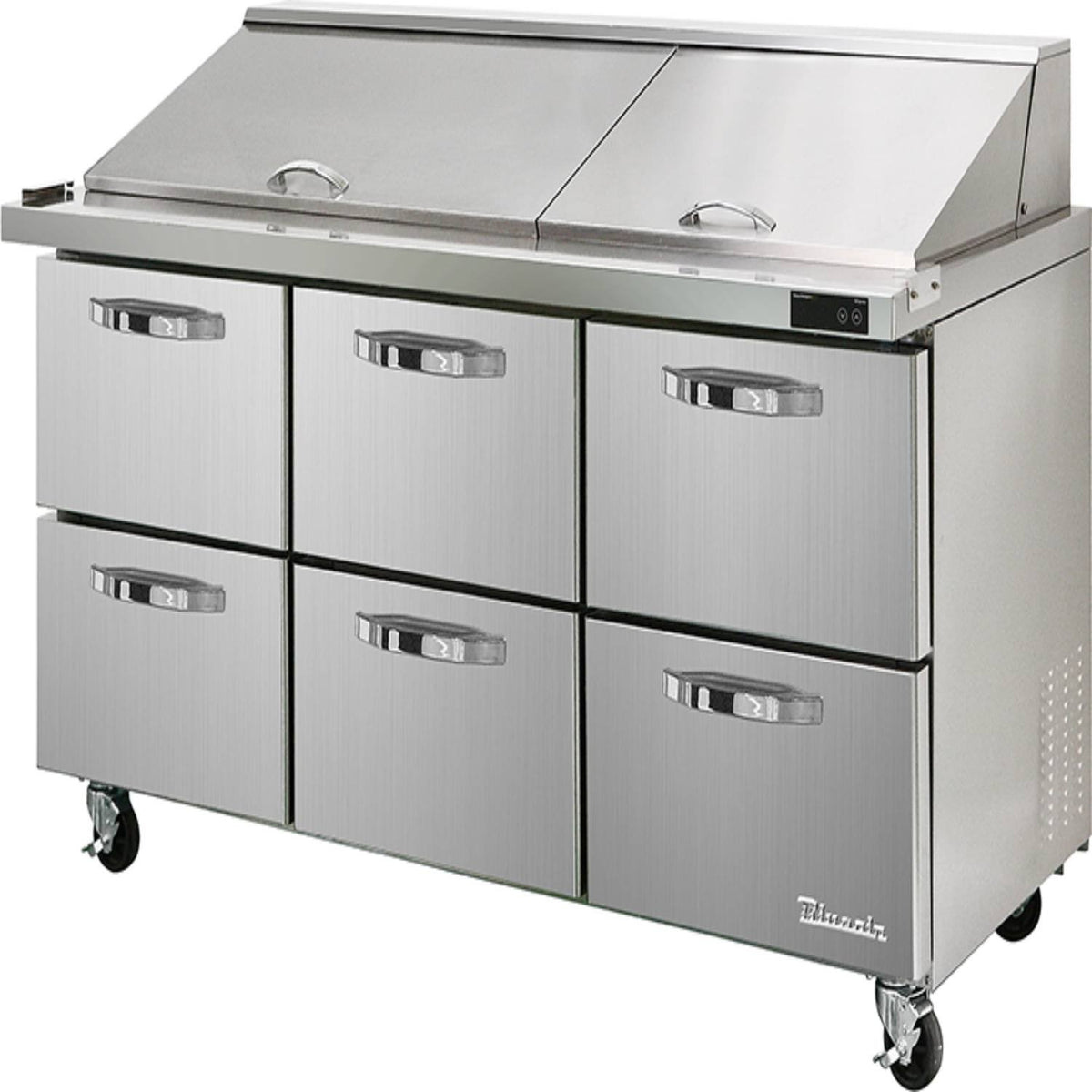 Blue Air BLMT72-D6-HC Mega Top Sandwich Prep Drawer - VRS Restaurant Equipment & Supply Store